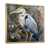 Graceful Heron Waterbird I - Animals Canvas Wall Art