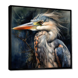 Graceful Heron Waterbird III - Animals Canvas Wall Art