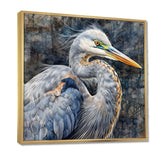 Heron Waterbird I - Animals Canvas Wall Art