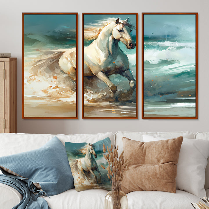 Horse On The Beach II - Multi-Panels