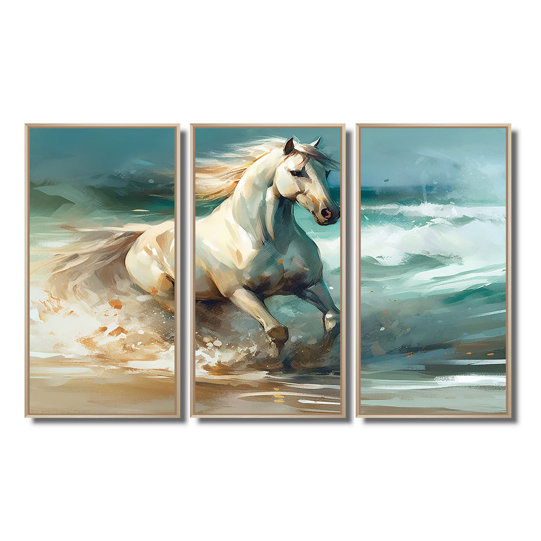 Horse On The Beach II - Multi-Panels