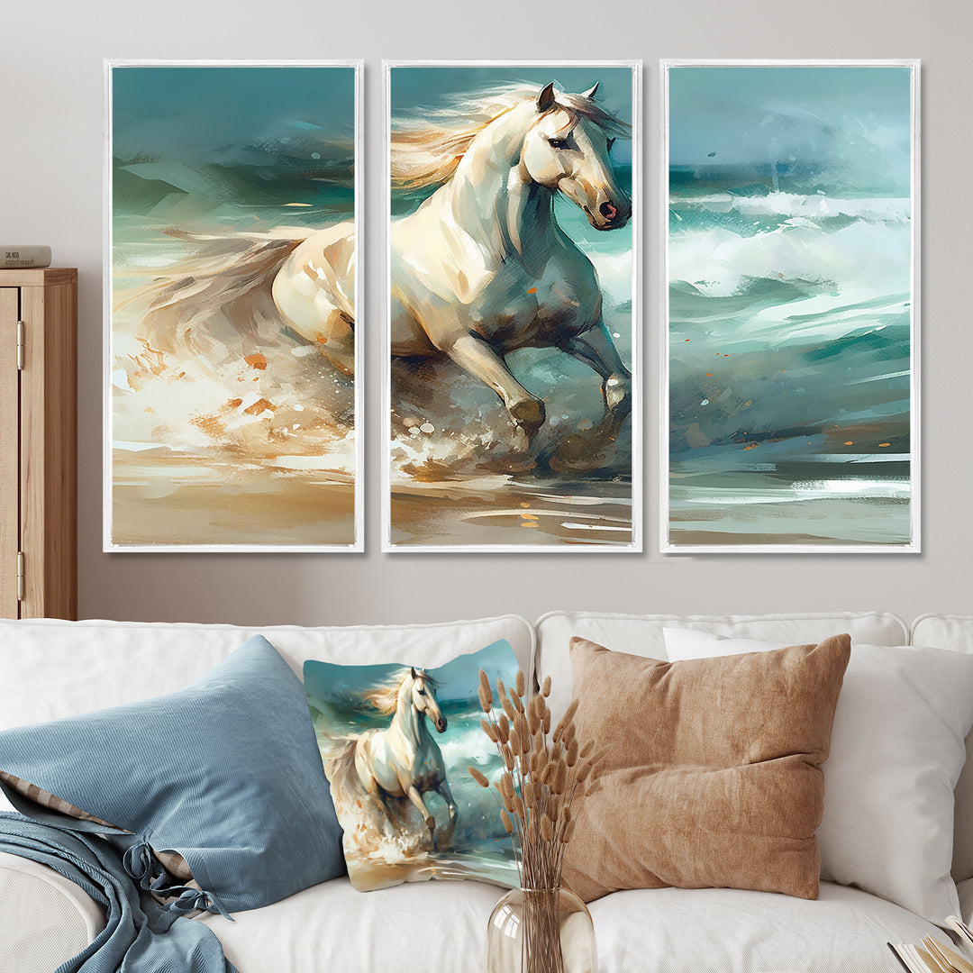 Horse On The Beach II - Multi-Panels
