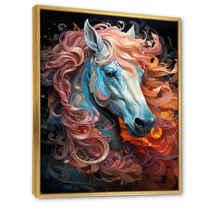 Colorful Horse Mane - Horse Living Room Wall Art