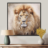 Fierce Lion II - Animals Canvas Wall Art