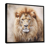 Fierce Lion II - Animals Canvas Wall Art