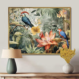 Parrot In Paradise II - Animals Canvas Wall Art