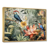 Parrot In Paradise II - Animals Canvas Wall Art