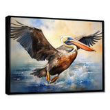 Majestic Pelican Seabird II - Animals Canvas Wall Art