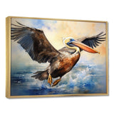 Majestic Pelican Seabird II - Animals Canvas Wall Art