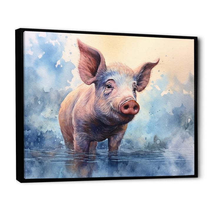 Sweet Piglets - Pig Canvas Wall Art