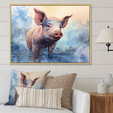 Sweet Piglets - Pig Canvas Wall Art