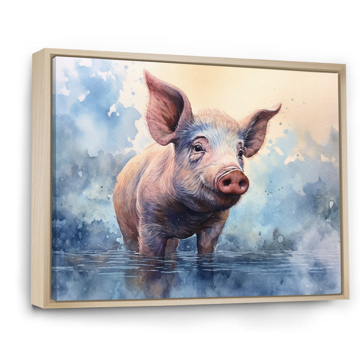 Sweet Piglets - Pig Canvas Wall Art