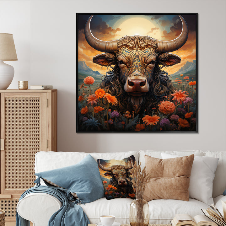 Buffalo At Sunrise - Buffalo Wall Decor
