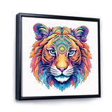 Vibrant Tiger Head - Orange Tiger Wall Art
