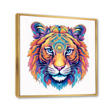 Vibrant Tiger Head - Orange Tiger Wall Art