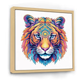 Vibrant Tiger Head - Orange Tiger Wall Art
