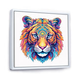 Vibrant Tiger Head - Orange Tiger Wall Art