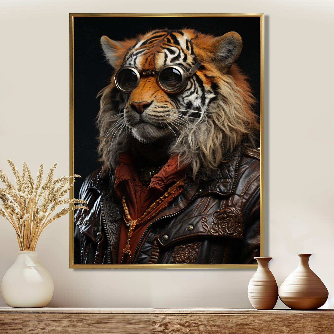 Stylish Tiger II - Animals Canvas Wall Art