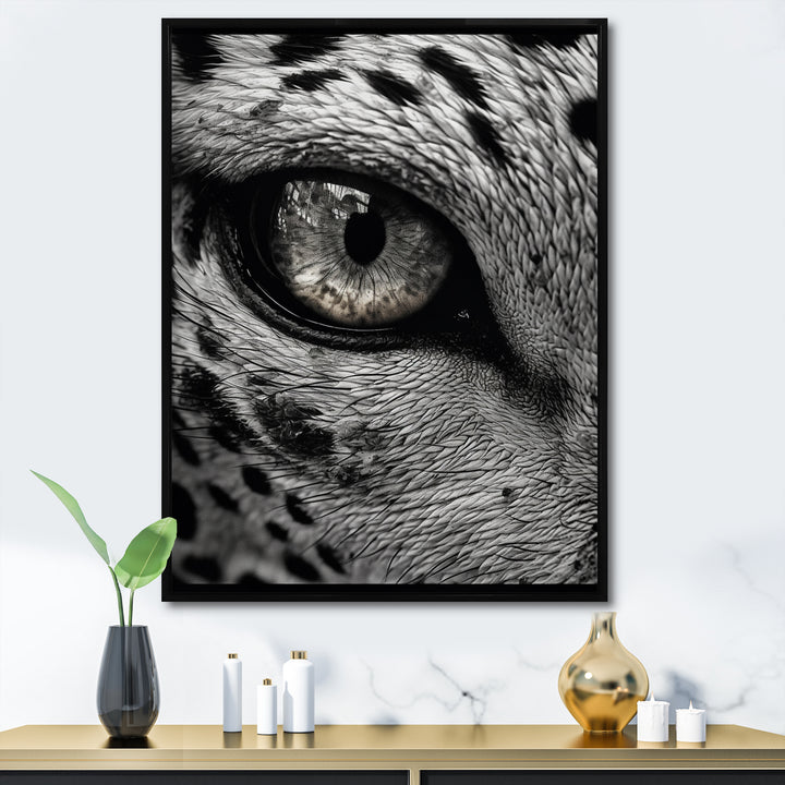 Fierce Tiger Eye - Tiger Framed Canvas Art