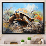 Turtle On Land I - Animals Canvas Wall Art