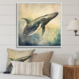 Graceful Whale - Whale Canvas Wall Art
