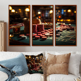 Casino Royale Blackjack I - Split Panel Canvas Art