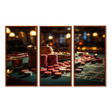 Casino Royale Blackjack I - Split Panel Canvas Art