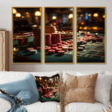Casino Royale Blackjack I - Split Panel Canvas Art