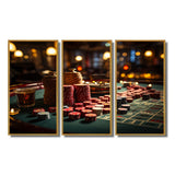 Casino Royale Blackjack I - Split Panel Canvas Art