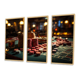 Casino Royale Blackjack I - Split Panel Canvas Art