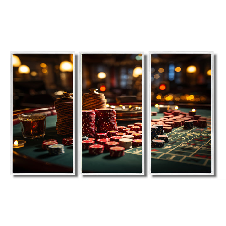 Casino Royale Blackjack I - Split Panel Canvas Art