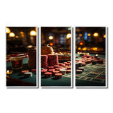 Casino Royale Blackjack I - Split Panel Canvas Art
