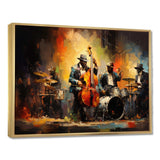 Yellow Orange Jazz Band - Fashion Canvas Wall Art