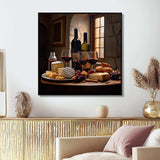 Cheese and Wine I - Food & Beverage Canvas Wall Art