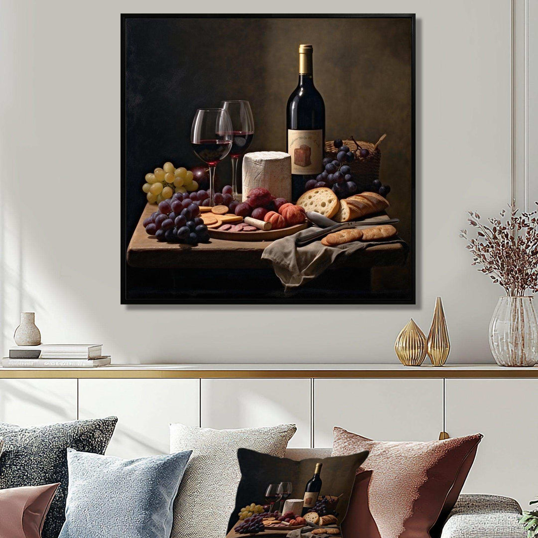 Cheese and Wine II - Food &amp; Beverage Canvas Wall Art