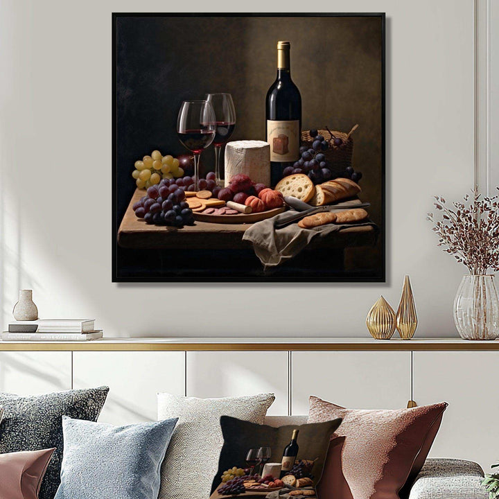 Cheese and Wine II - Food &amp; Beverage Canvas Wall Art