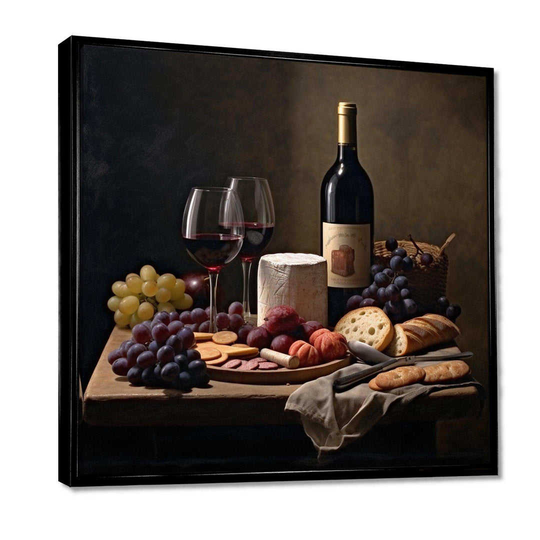 Cheese and Wine II - Food &amp; Beverage Canvas Wall Art