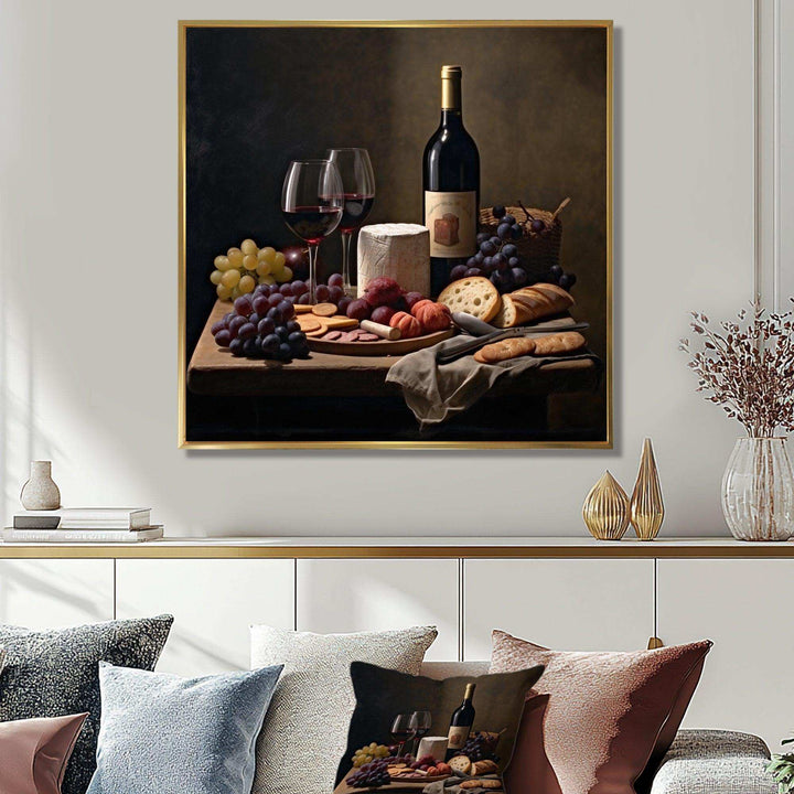 Cheese and Wine II - Food &amp; Beverage Canvas Wall Art