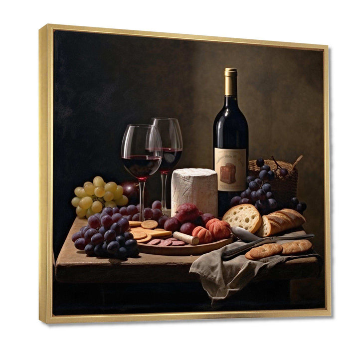 Cheese and Wine II - Food &amp; Beverage Canvas Wall Art