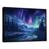 Northern Lights I - Landscapes Canvas Wall Art