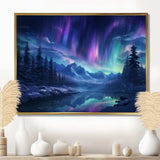 Northern Lights I - Landscapes Canvas Wall Art