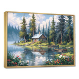 Rustic Refuge Lakehouse I - Landscapes Canvas Wall Art