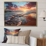 Sunset Horizon III - Coastal Canvas Wall Art