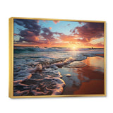 Sunset Horizon III - Coastal Canvas Wall Art