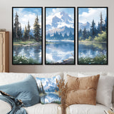 Mountain View Bliss III - Canvas Wall Art Sets