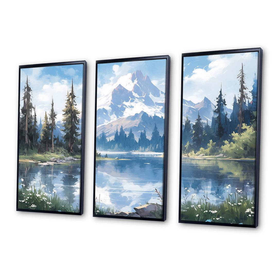 Mountain View Bliss III - Canvas Wall Art Sets