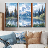 Mountain View Bliss III - Canvas Wall Art Sets