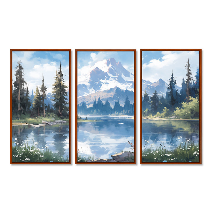 Mountain View Bliss III - Canvas Wall Art Sets