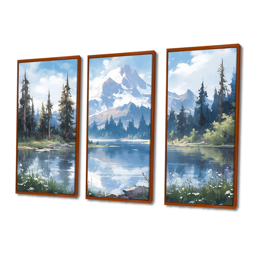 Mountain View Bliss III - Canvas Wall Art Sets