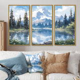 Mountain View Bliss III - Canvas Wall Art Sets